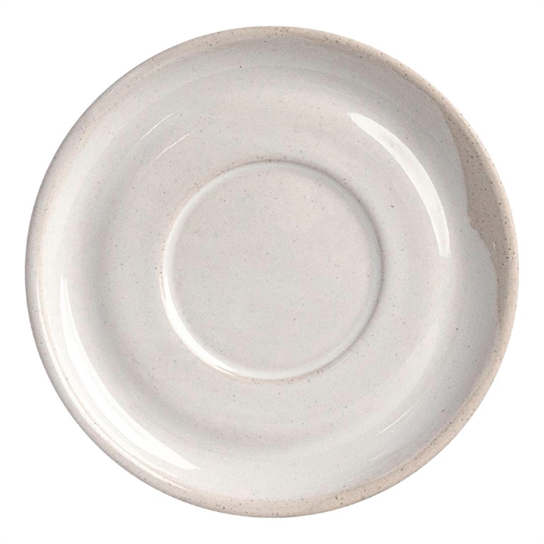 Pottr Gembrook Espresso Saucer White - 120mm (Box 6) (B2B)