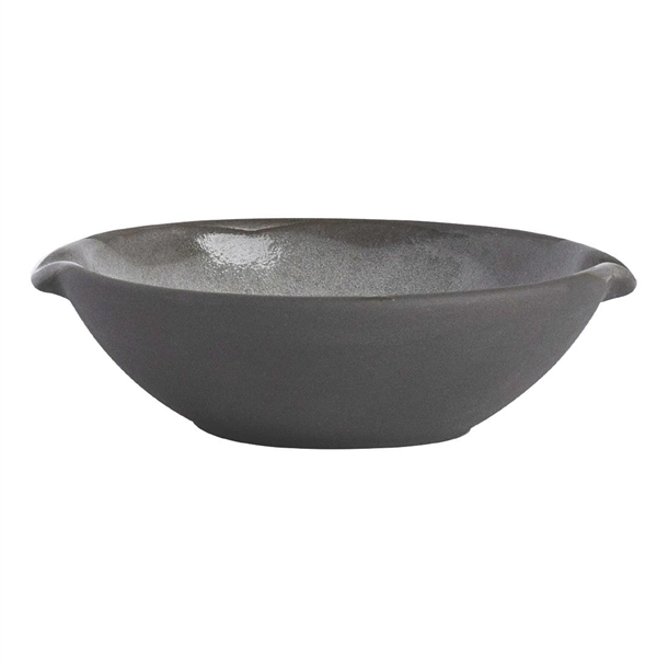 Pottr Gembrook Dish with Double Spout Grey - 100mm (Box 6) (B2B)