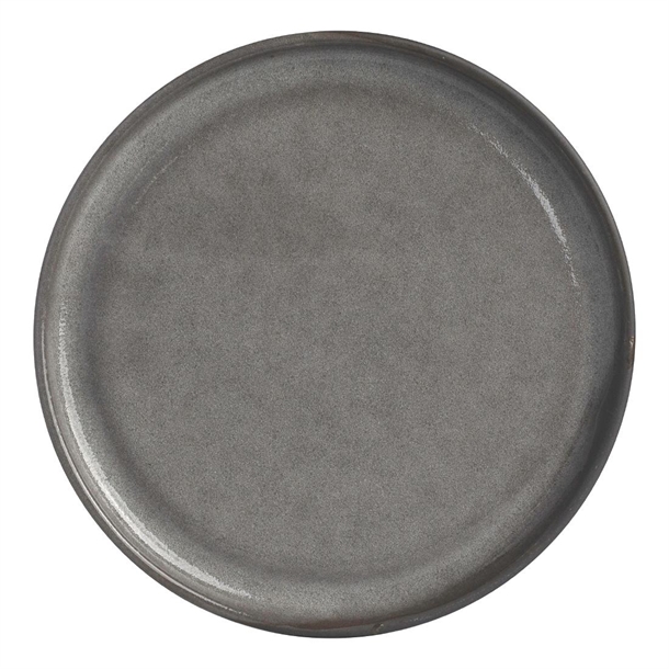 Pottr Gembrook Flat Coupe Plate Grey - 200mm (Box 6) (B2B)