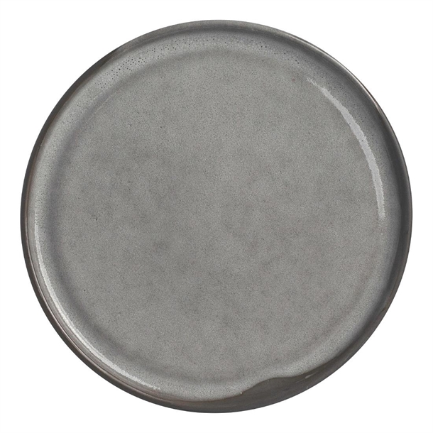 Pottr Gembrook Flat Coupe Plate Grey - 230mm (Box 6) (B2B)