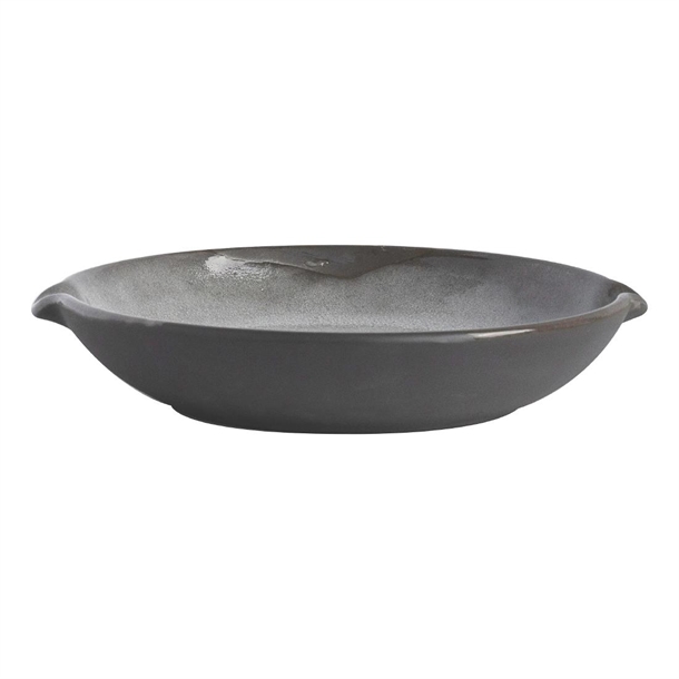 Pottr Gembrook Dish with Double Spout Grey - 160mm (Box 4) (B2B)