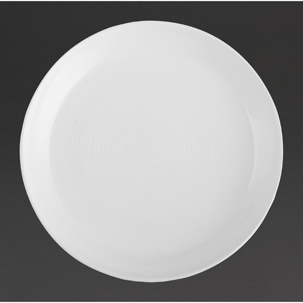 Pottr Finn Round Plate Tapered White - 230mm (Box 6) (B2B)