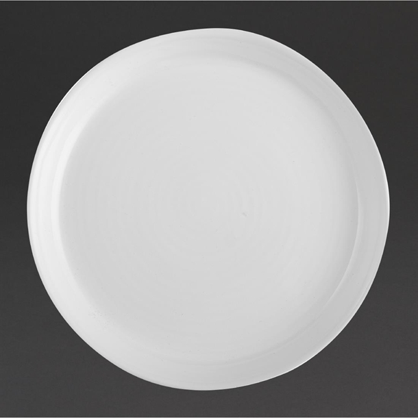 Pottr Finn Round Plate Tapered White - 270mm (Box 6) (B2B)