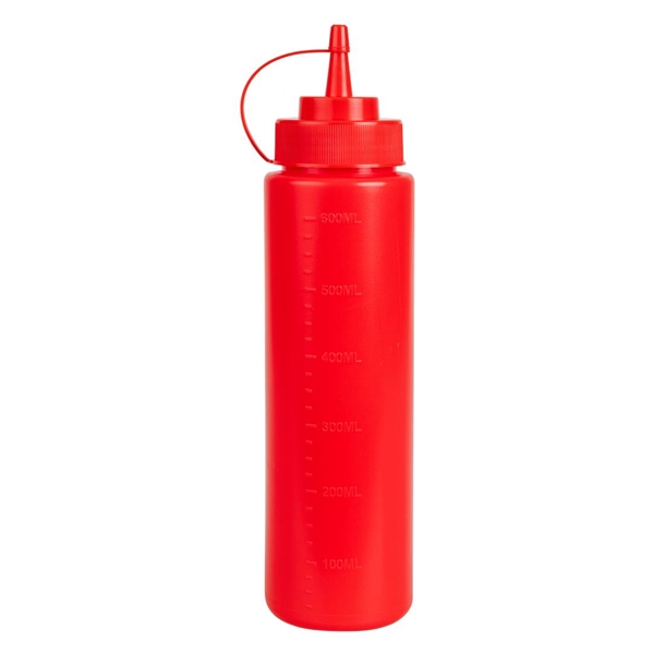 Vogue rote Saucen-Quetschflasche 681ml