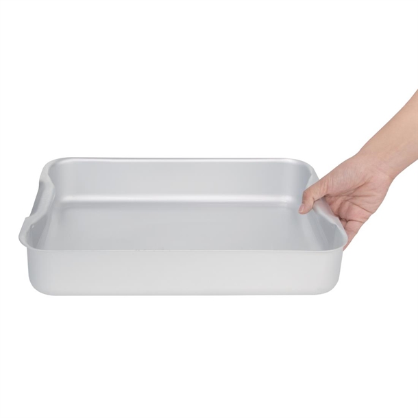 Vogue Aluminium Roasting Dish 368x267mm - K423 - Nisbets