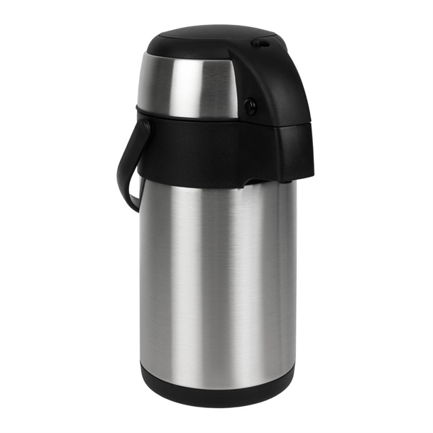 EDLP Olympia Pump Action Airpot St/St Double Wall - 2.5Ltr 84.5fl oz