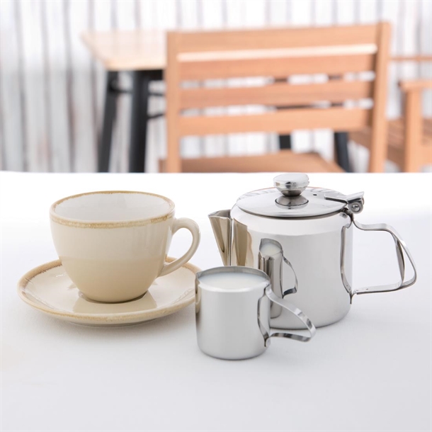 Olympia Concorde Stainless Steel Teapot 410ml - K677 - Nisbets