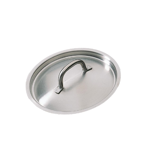 Couvercle En Acier Inoxydable 26 Cm - Forme Bombée, Bouton Anti-chaleur, Passe Lave-vaisselle