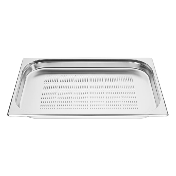 Vogue Edelstahl GN 1/4 Gastronorm Behälter – 150 Mm Tief, 4 Liter Fassungsvermögen, Stapelbar & Hitzebeständig Bis 230°C