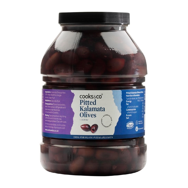 Cooks & Co Pitted Kalamata Olives - 2.25kg (SINGLE)