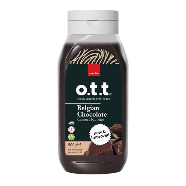 Macphie o.t.t® Chocolate Dessert Topping - 500g (SINGLE)