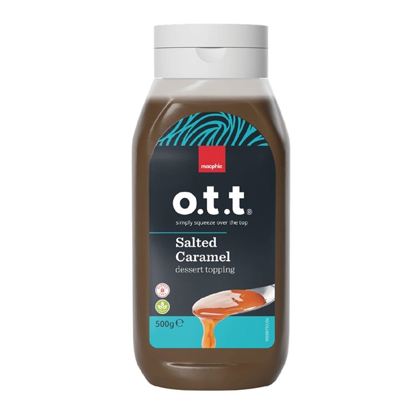 Macphie o.t.t® Salted Caramel Topping - 500g (SINGLE)