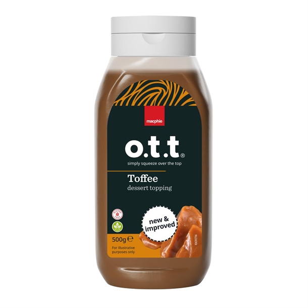 Macphie o.t.t® Toffee Dessert Topping - 500g (SINGLE)
