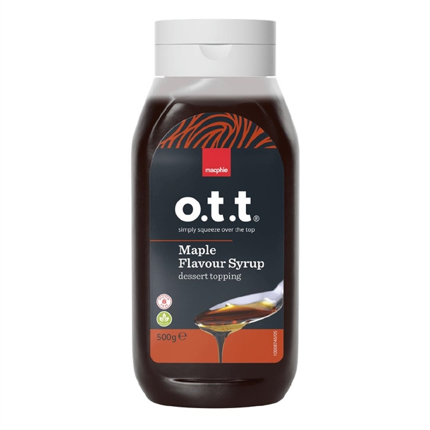 Macphie o.t.t® Maple Syrup Topping - 500g (SINGLE)