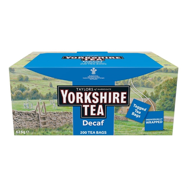 Yorkshire Enveloped Decaf Tea Bags (Pack 200)