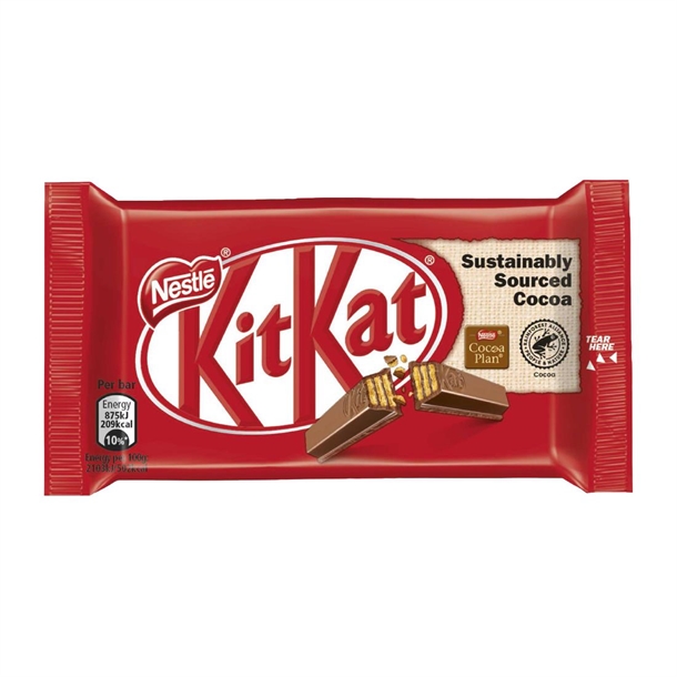 Nestle Kit Kat 4 Finger Milk Chocolate - 41.5g (Pack 24)