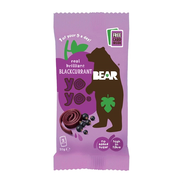 Bear Yo-Yo's Blackcurrant - 20g (Pack 18)