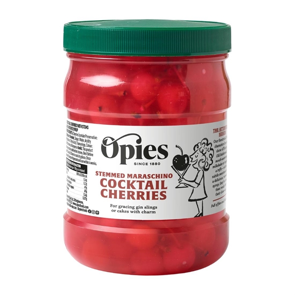 Opies Stemmed Maraschino Cocktail Cherries - 1.15kg