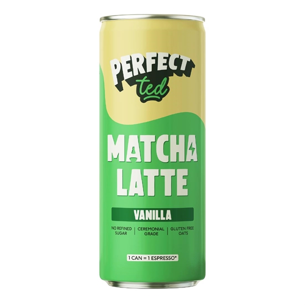 PerfectTed Matcha Latte Vanilla - 250ml (Case 12)