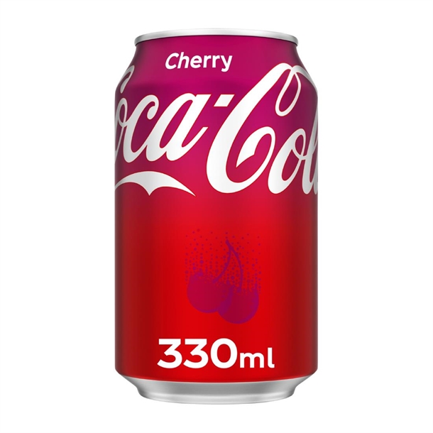 Cherry Coke Cans - 330ml (Case 24)