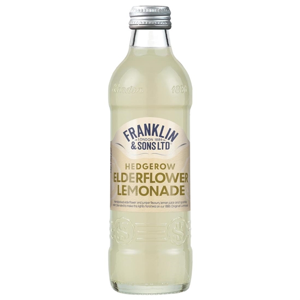 Franklin and Sons Hedgerow Elderflower Lemonade Glass Bottle - 275ml (Case 12)