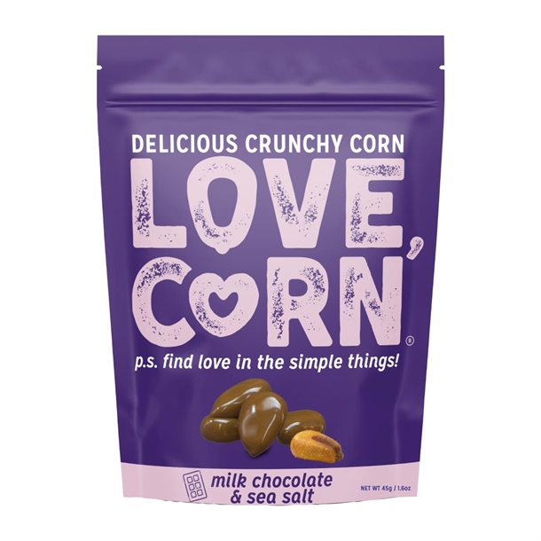 Love Corn Milk Chocolate & Sea Salt - 35g (Pack 10)