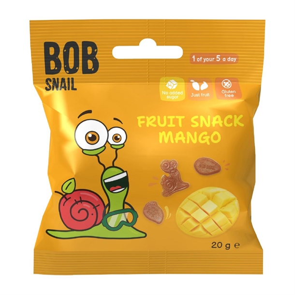 Bob Snail Fruit Bites Mango - 20g (Pack 20)