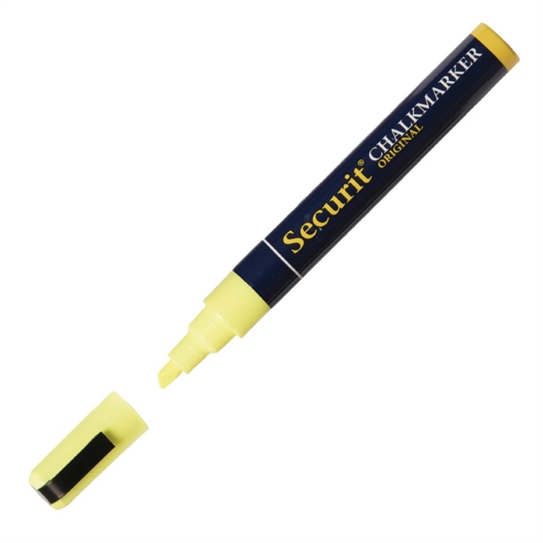 Securit Yellow Marker - 2x6mm Nib