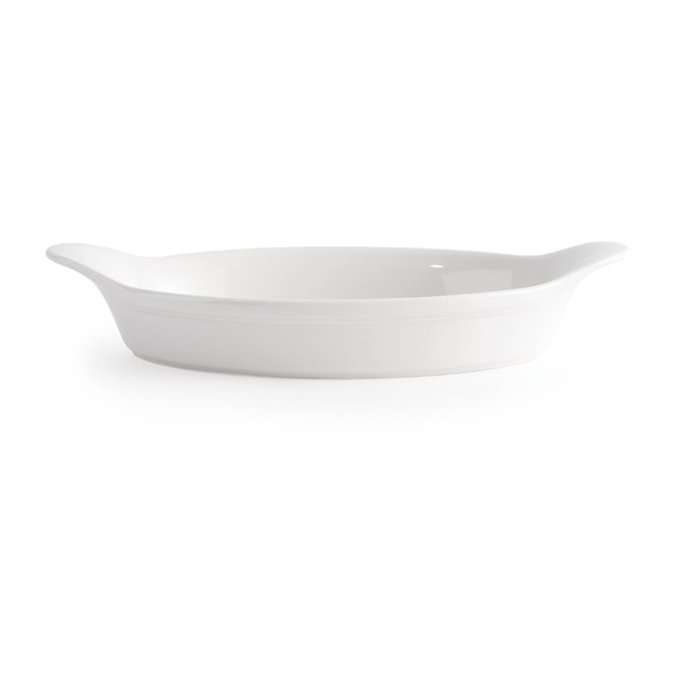 Cookware Small Oval Eared Dish - 8x4 1/2" 7.9oz (Box 6)