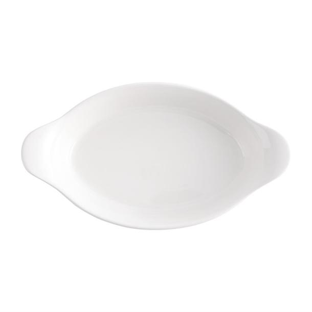 Cookware Medium Oval Eared Dish - 11x6.25" 24.6oz (Box 6) (Direct)