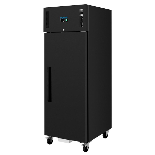 Polar G-Series Upright Fridge in Black - 600Ltr
