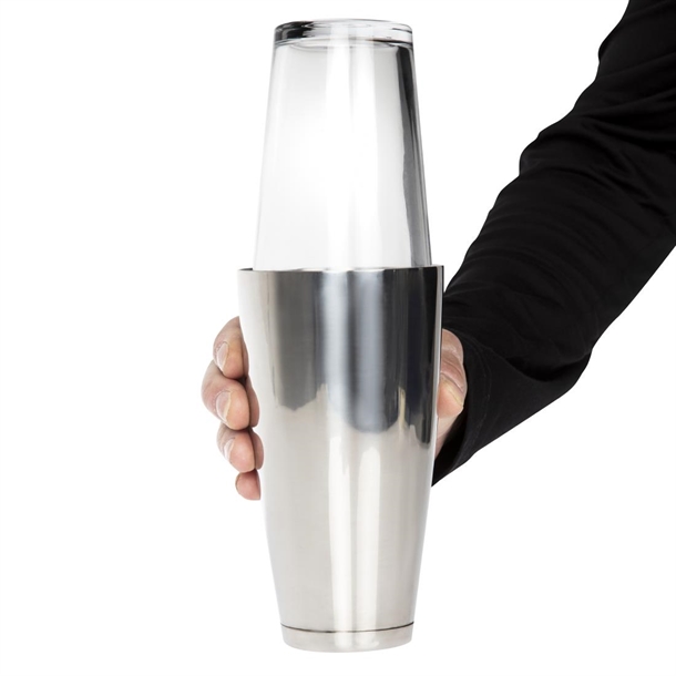 APS S766 Boston Shaker Professionale – Set Con Tazza In Acciaio Inox E Bicchiere In Vetro, 0,64 Kg, 30 Cm, Lavabile In Lavastoviglie - 6