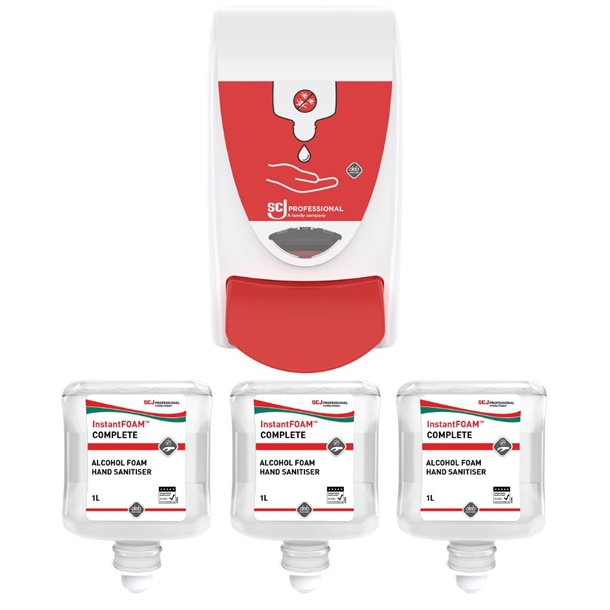 Sale Offer : SCJ Professional Hand Sanitiser 1Ltr (Buy 3 get 1 Free Dispenser)