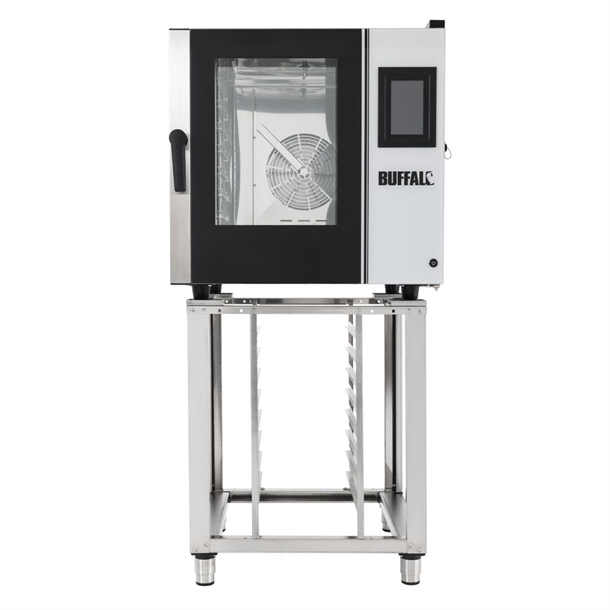 CK079 Buffalo Combi Oven 7 x GN 1/1 with Installation Kit & Stand