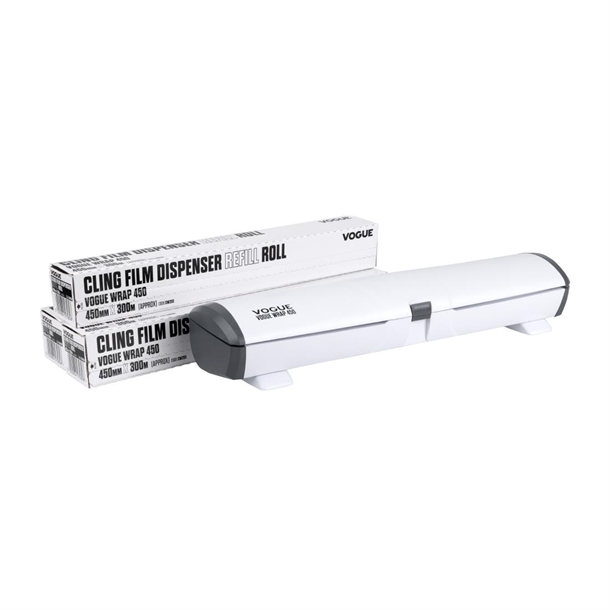 Vogue Wrap 450 Cling film Dispenser & Refill Bundle