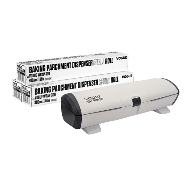 Vogue Wrap 300 Dispenser & Parchment Refill Bundle