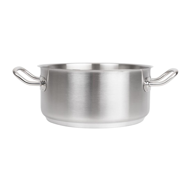 Vogue Casserole Pan St/St - 240mm 4 1/2Ltr 152fl oz