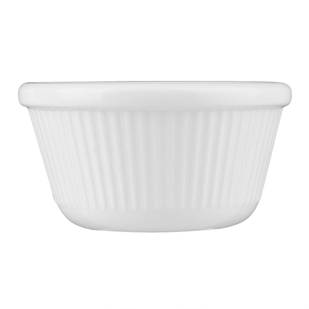 Lot De 24 Ramequins En Mélamine Blanc 3 Cl | Cannelés, Empilables, Passe Four Micro-ondes Lave-vaisselle, Pour Cuisine Et Service