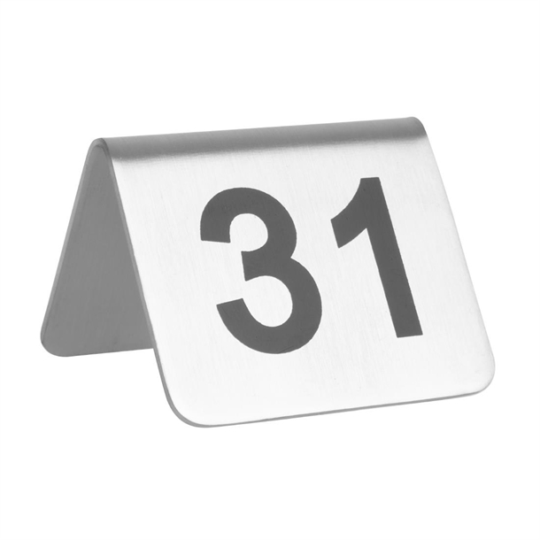 Olympia Table Numbers Set 31-40 St/St