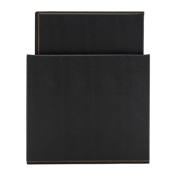 Securit Contemporary Menu Holder Set Black A4 (Pack 20 with Stand Box)