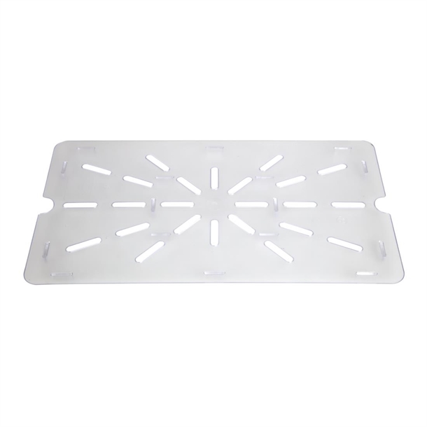 Vogue Clear Polycarbonate Drainer Plate - GN 1/1