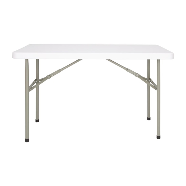 Table rectangulaire pliante Bolero 1220mm