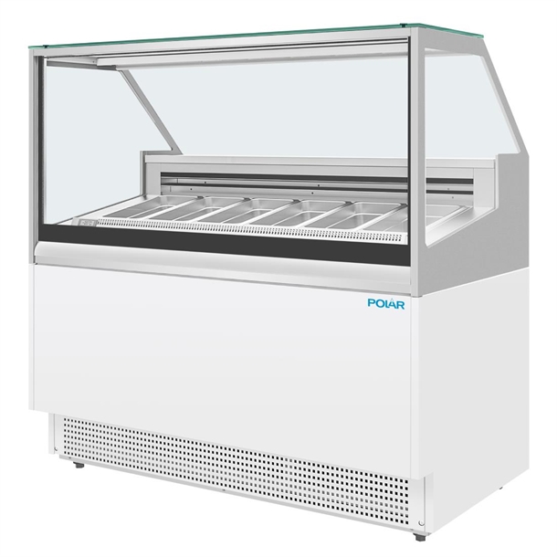 Polar U-Series Gelato Showcase - 6 pans