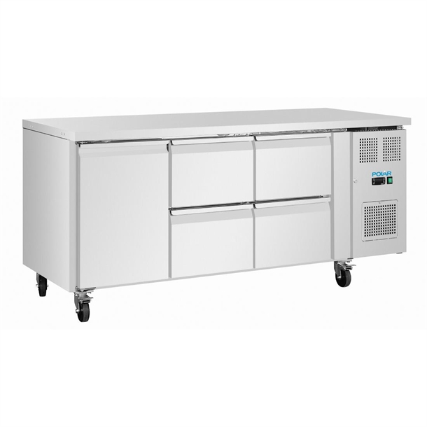 Polar U-Series Counter 4 Drawers & 1 Door