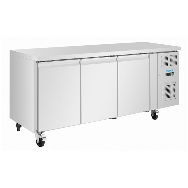 Polar U-Series Triple Door Slimline Counter Fridge