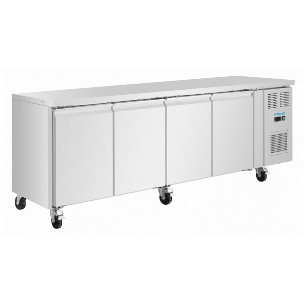 Polar U-Series Vier-Türiger Slimline Thekenkühlschrank