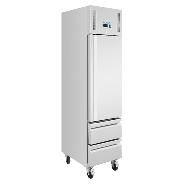 Polar U-Series Single Door & 3 Drawer Slimline GN Cabinet Refrigerator