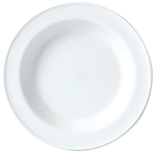 Simplicity White Soup Plate - 215mm 8 1/2" (Box 24) (B2B)