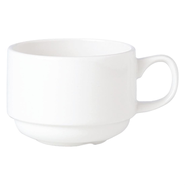 Simplicity Stacking Slimline Cup White - 17cl 6oz (Box 36) (B2B)