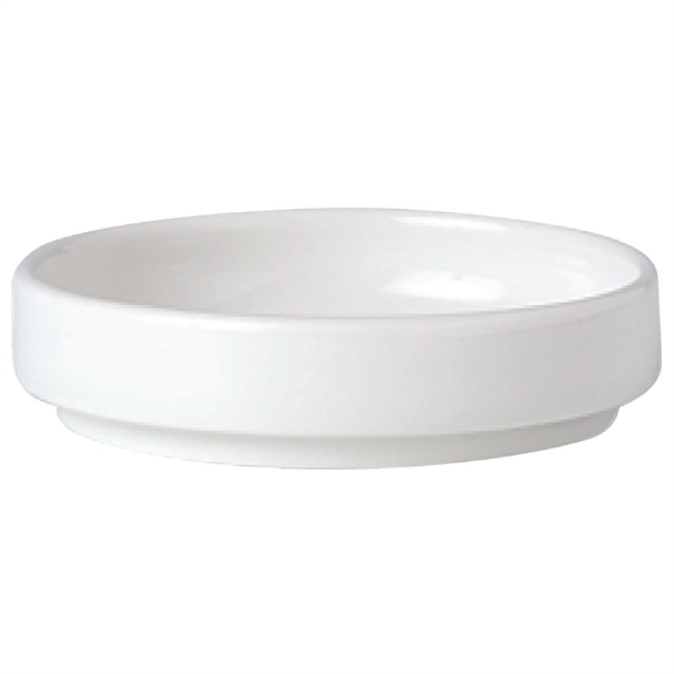 Simplicity White Stacking Tray - 102.5mm 4" (Box 12) (B2B)